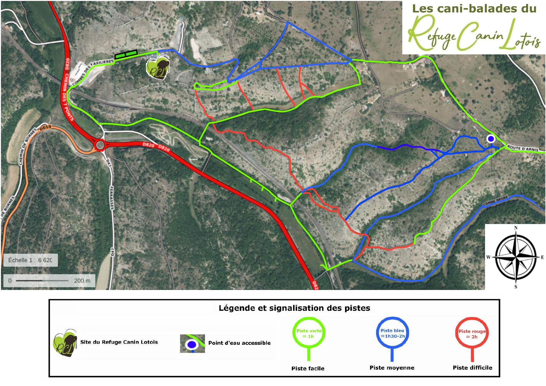 Carte multiples piste sud est image