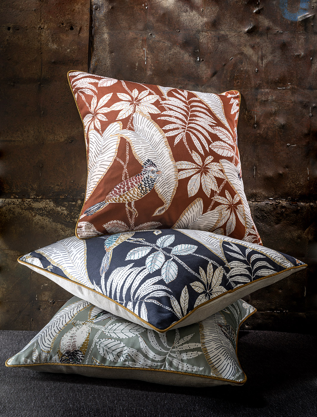 Casamance produits finis coussins palme