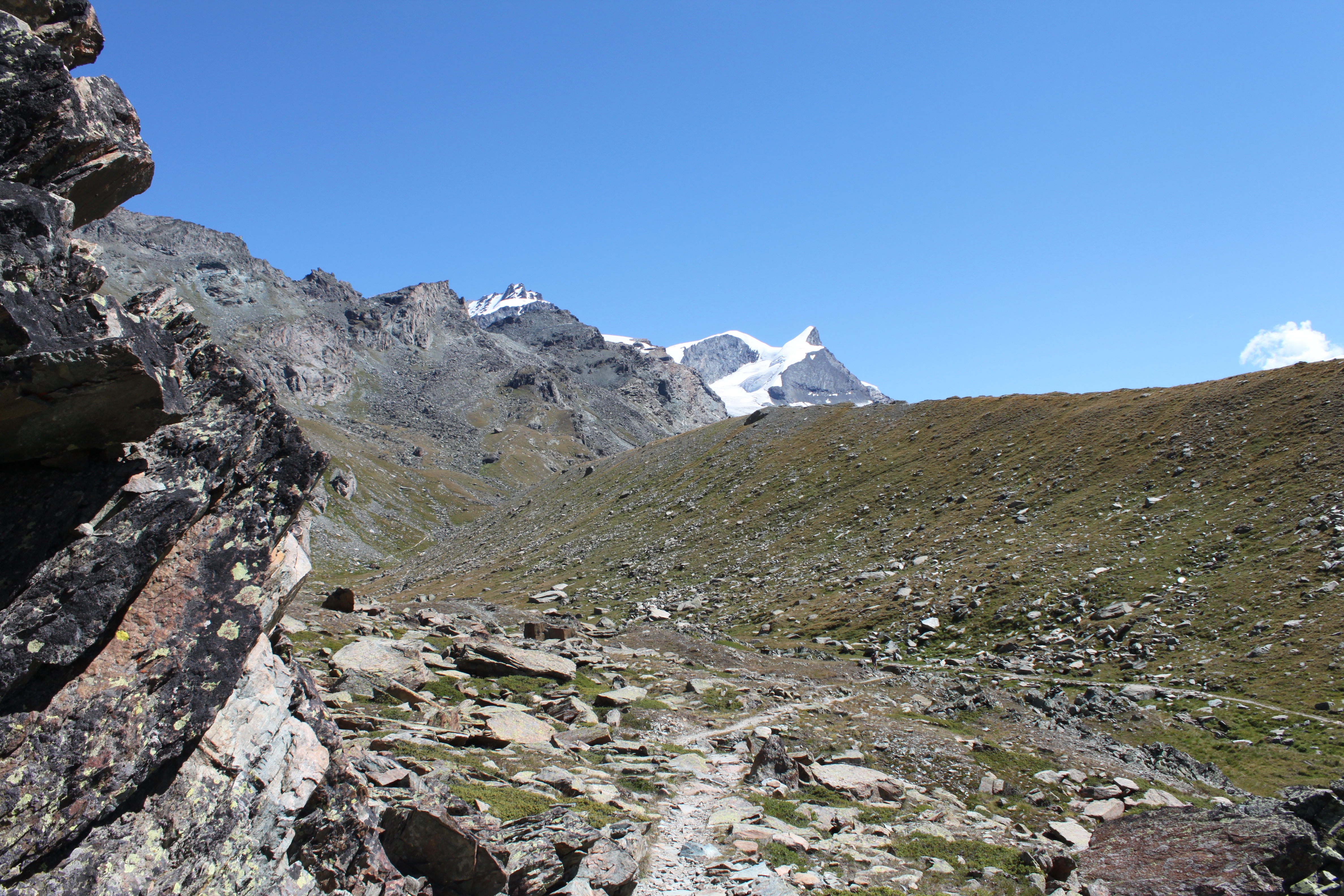 Sentier menant au glacier de Findelen / Adlerhorn au loin / Swiss photos