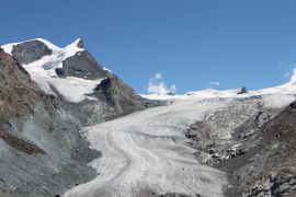 Glacier de Findelen dominé par l'Adlerhorn / Photos glaciers suisses