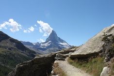 Matterhorn depuis le sentier menant au glacier de Findelen / Suisse