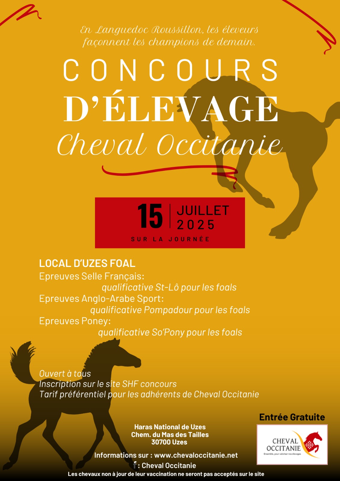 Inscription concours Uzès Foals
