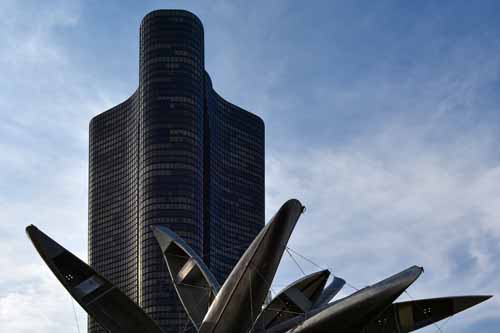 Chicago monochrome lake point tower