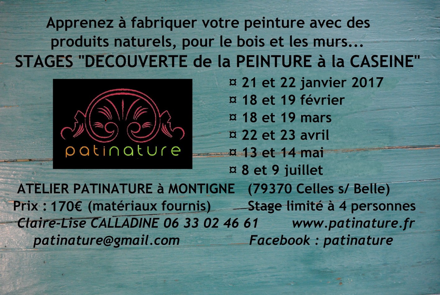 Calendrier des stages debut 2017 reduite