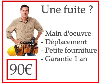 dépannage fuite d'eau plombier clichy