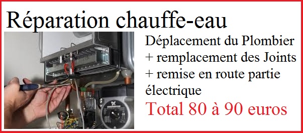 réparation chauffe eau plombier clichy