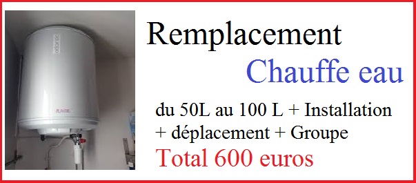 remplacement chauffe eau plombier clichy