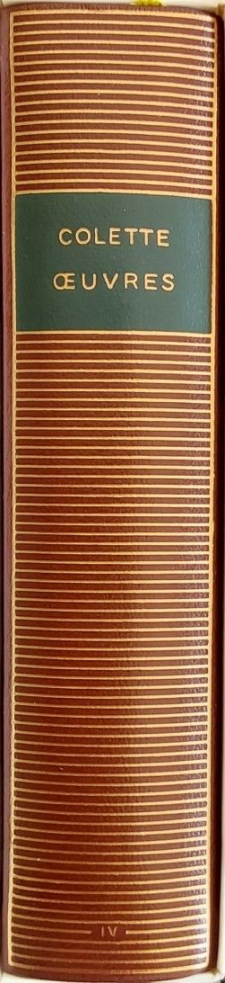 Volume 481 de Colette dans la Bibliothèque de la Pléiade.