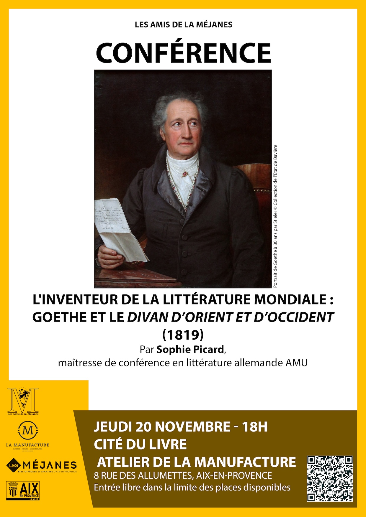 L'inventeur de la littérature mondiale : Goethe et le Divan d’Orient et d’Occident (1819)