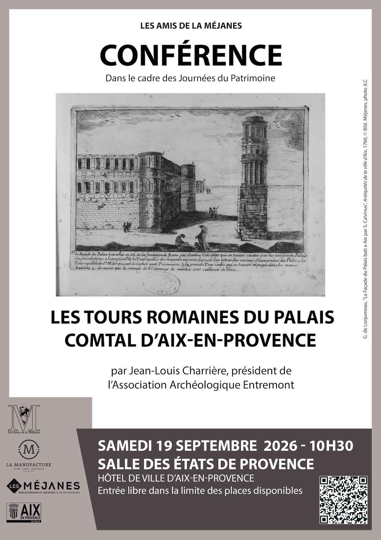 Les tours romaines du palais comtal d'Aix-en-Provence