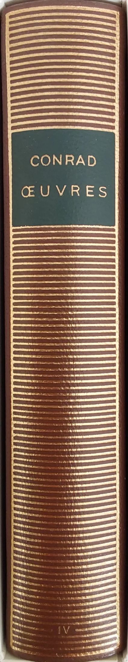 Volume 357 de Joseph Conrad dans la Bibliothèque de la Pléiade.