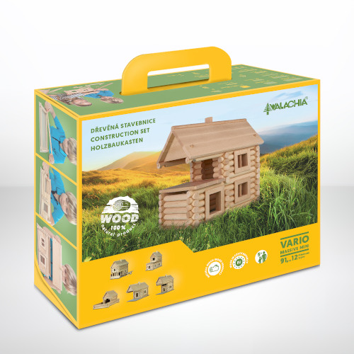 Maquette à Construire d'un Chalet Tirelire en Bois