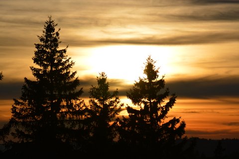 Coucher de soleil / Photos montagnes suisses