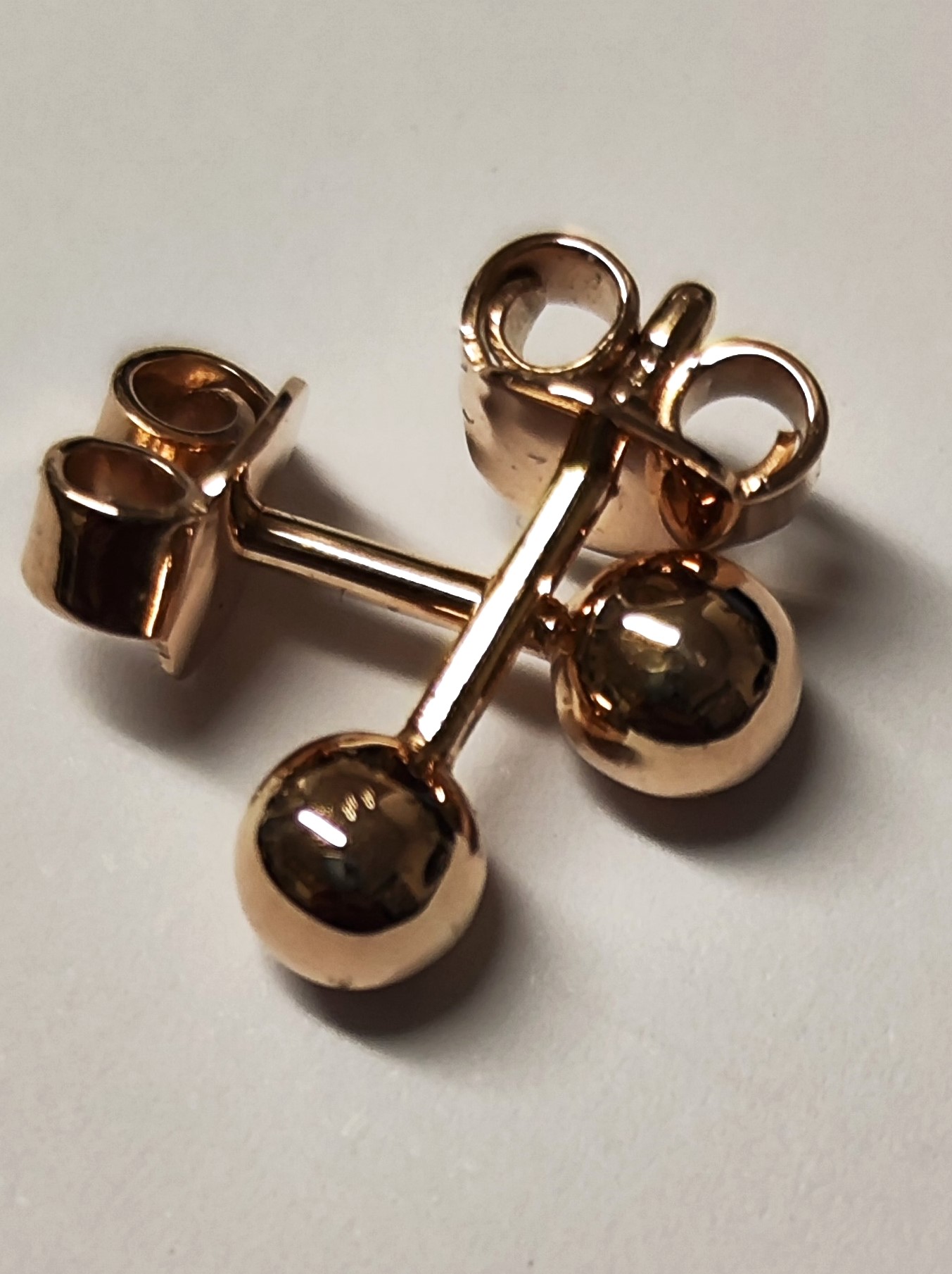 Boucles d oreille or rose 2