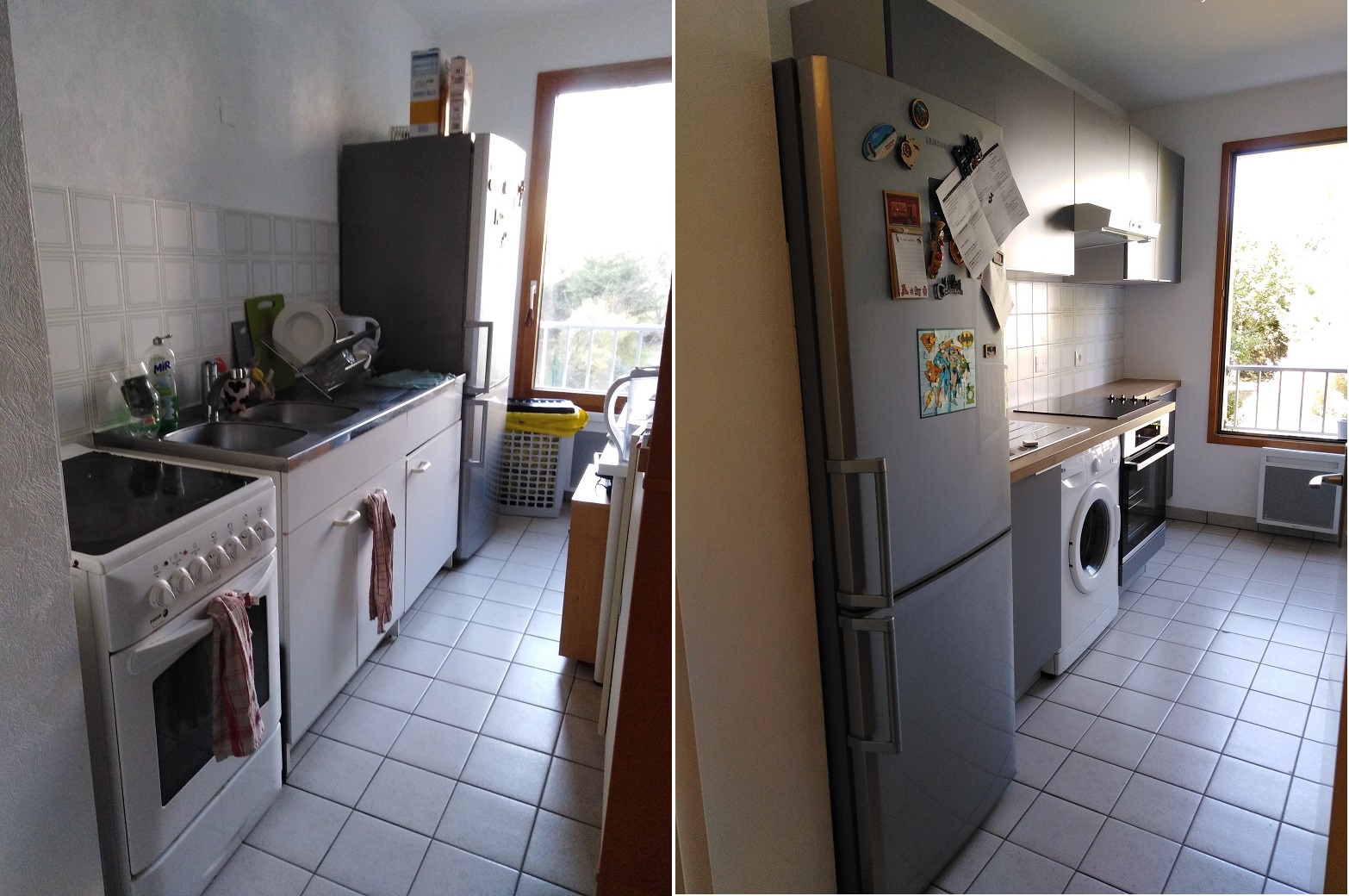 Amenagement petite cuisine avec machine a laver a reze