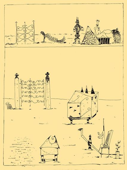 André Vereecken tekening zwarte indische inkt -1981
11