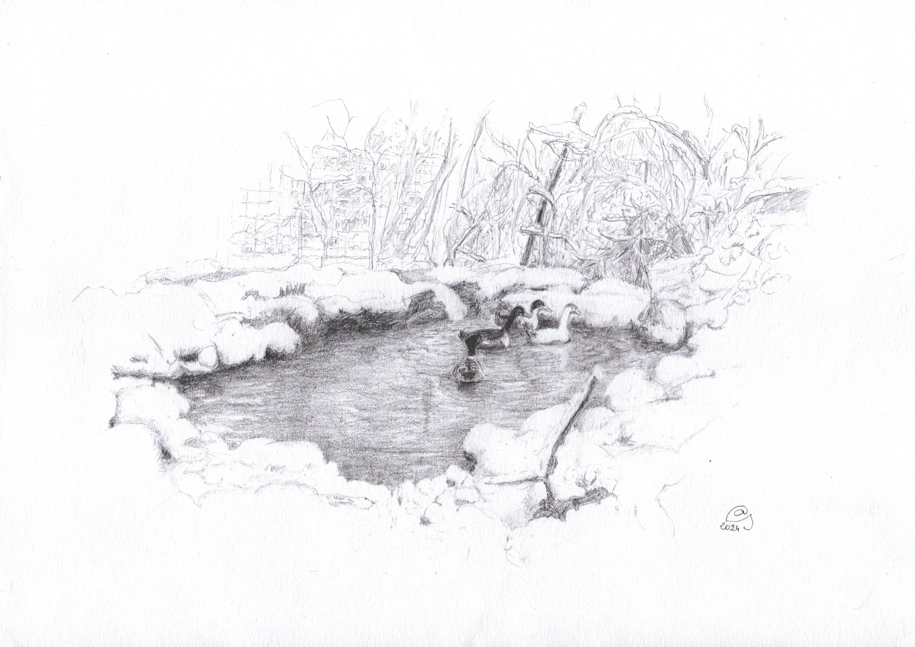 La mare en hiver