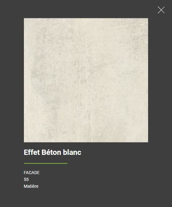 Effet beton blanc