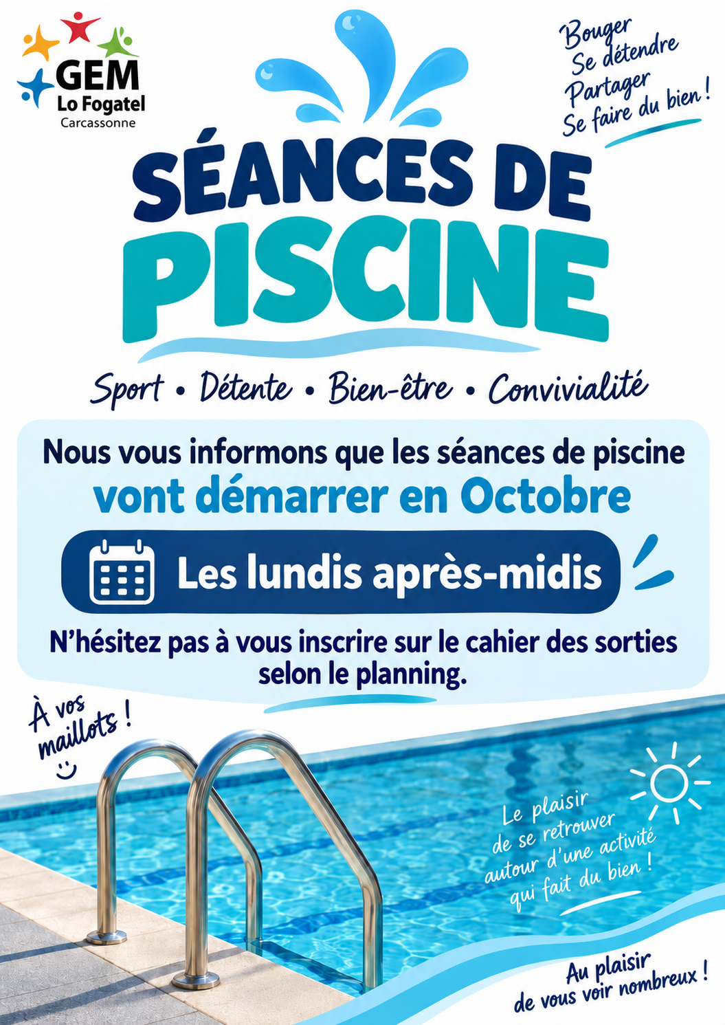 Affiche piscine gem carcassonne