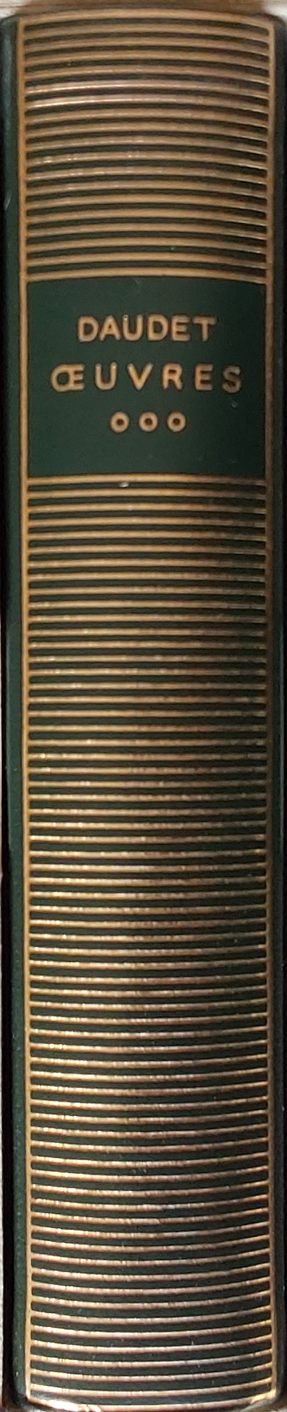 Volume 412 d'Alphonse Daudet dans la Bibliothèque de la Pléiade.