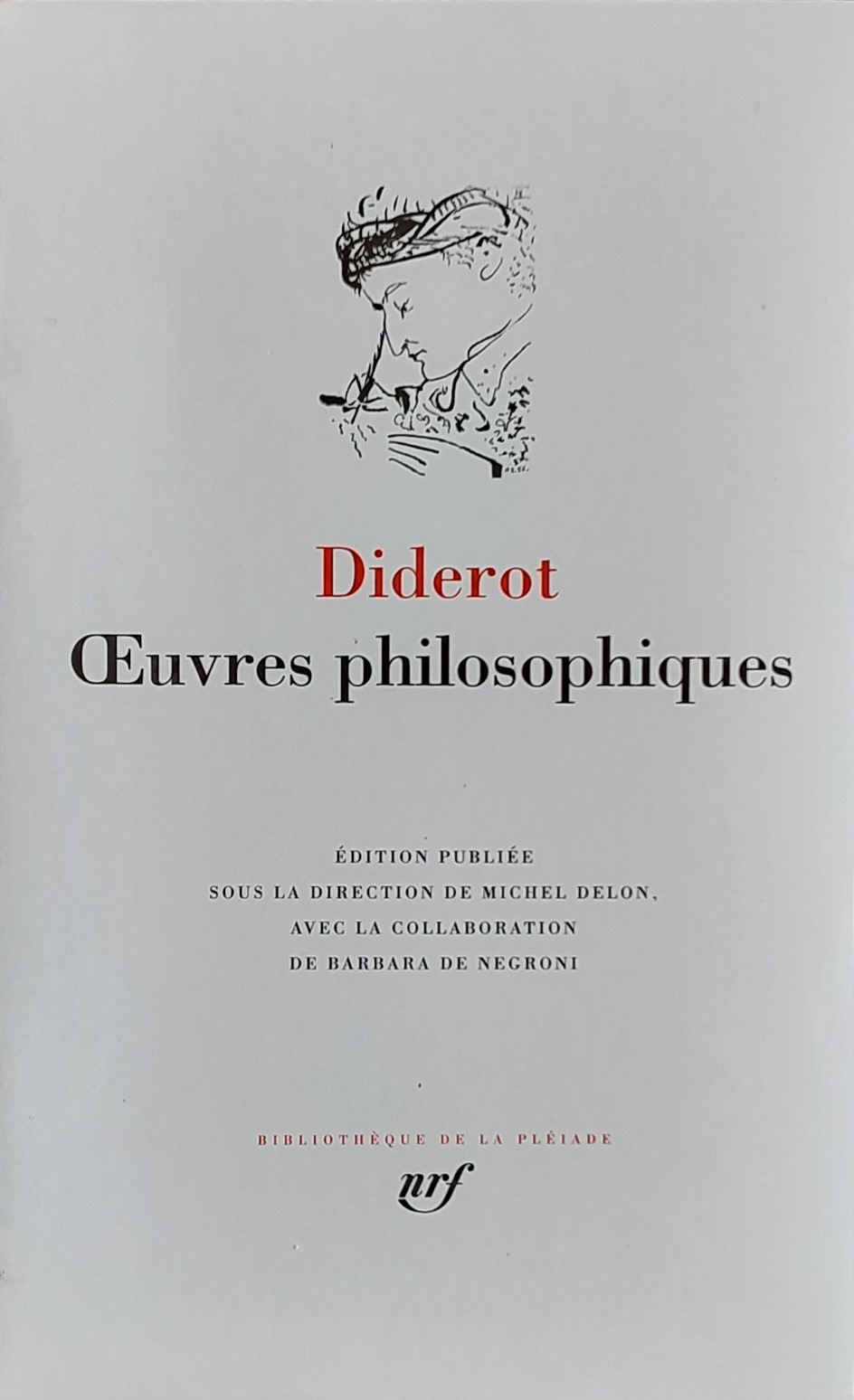 Volume 25 de Diderot dans la Bibliothèque de la Pleiade.