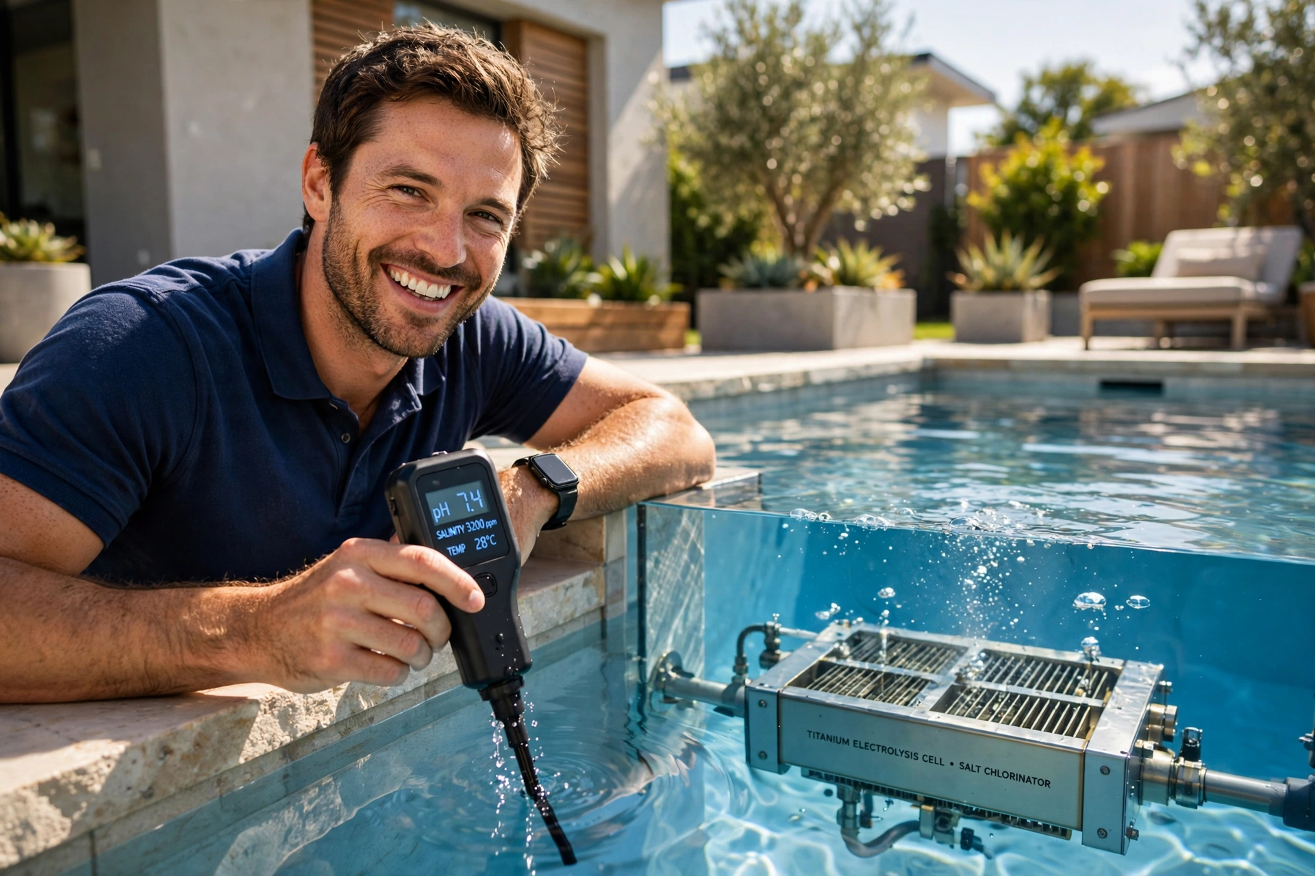 Électrolyseur piscine : le guide du traitement au sel