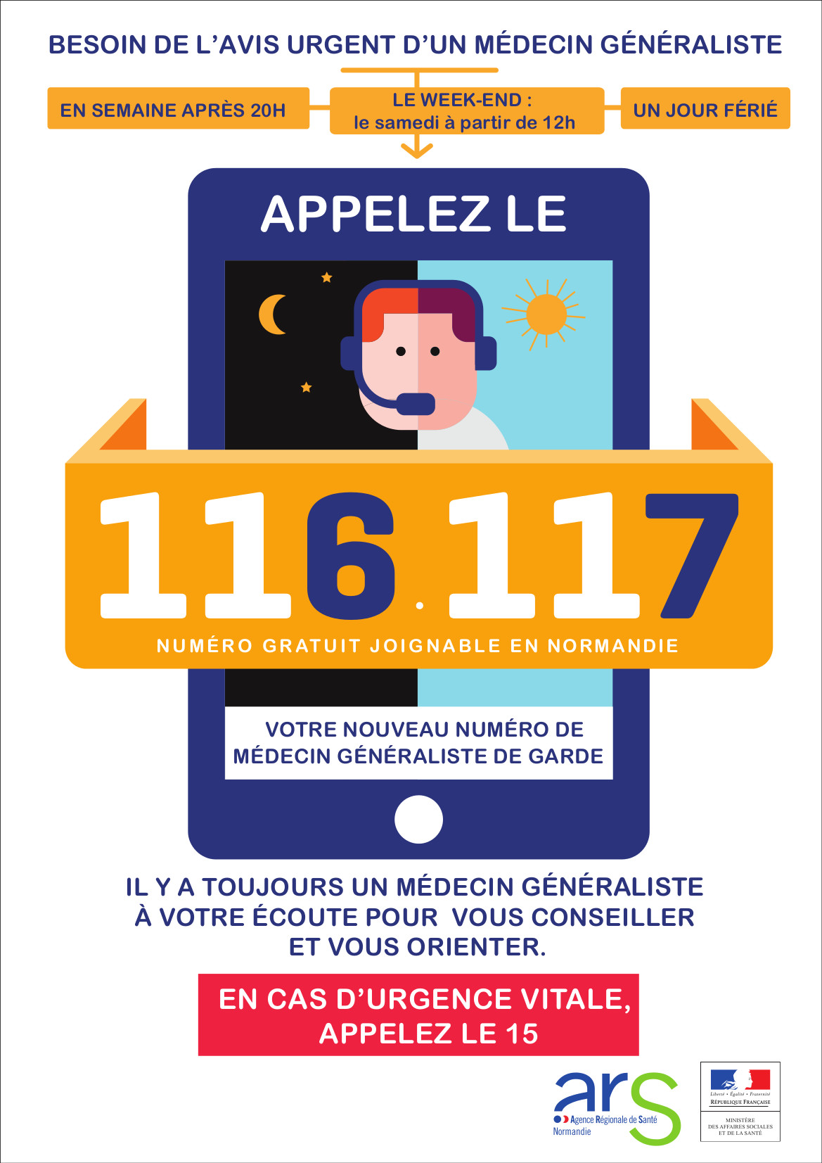 Affiche medecin garde