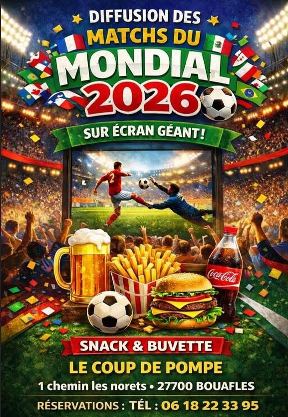2026 affiche le coup de pompe mondial 2026