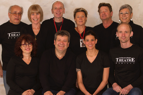 Photo du staff de la troupe de théâtre les gars de la rampe (année 2020)