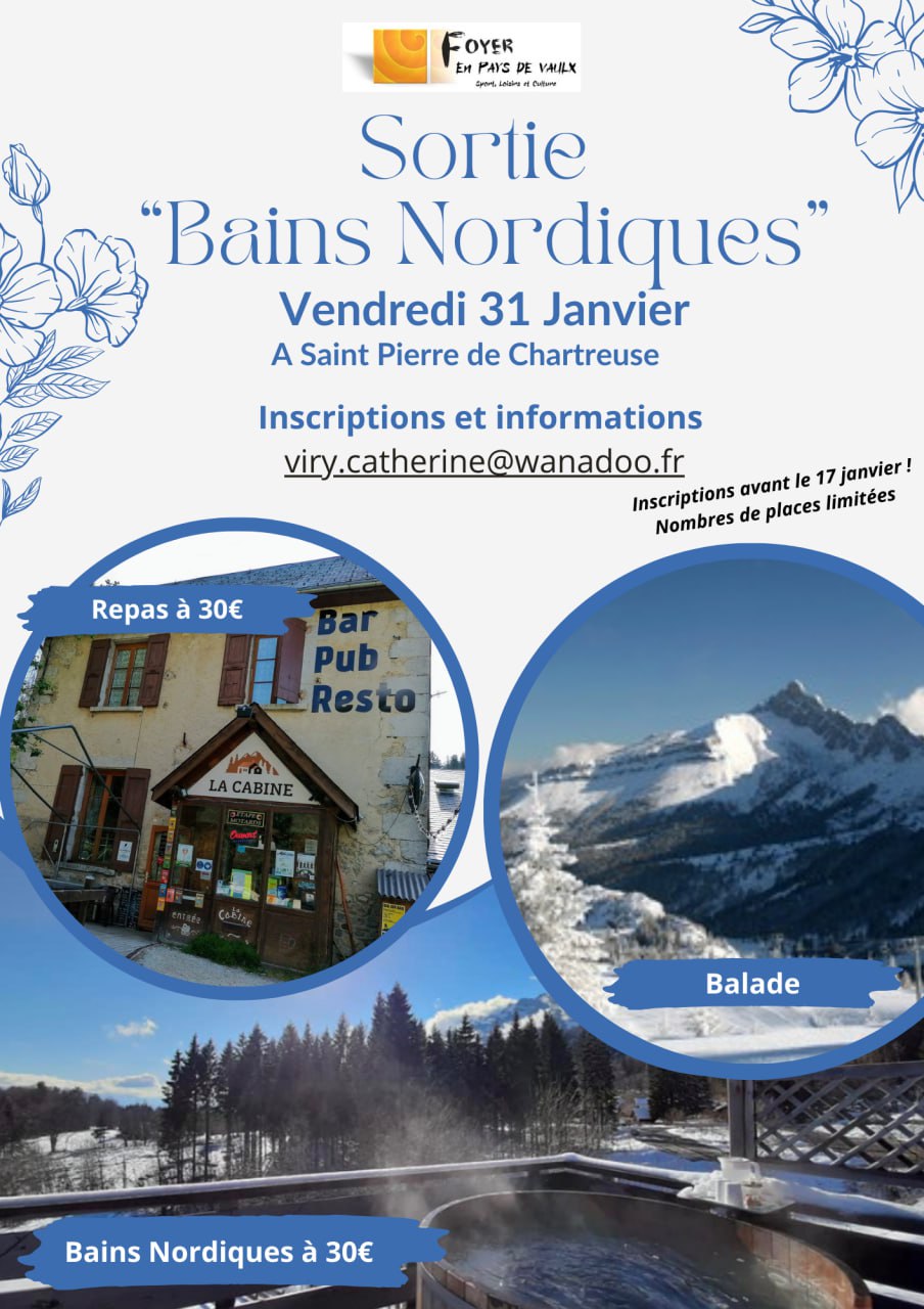 Les bains nordiques - 31 Janvier 2025 !