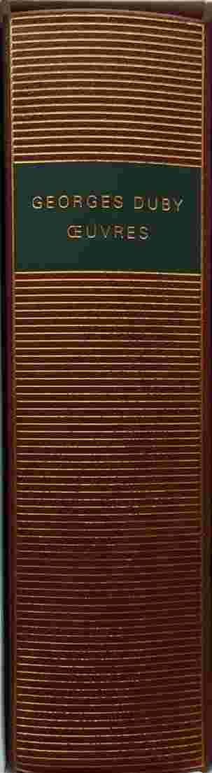 Volume 641 de Georges Duby dans la collection de la Pléiade
