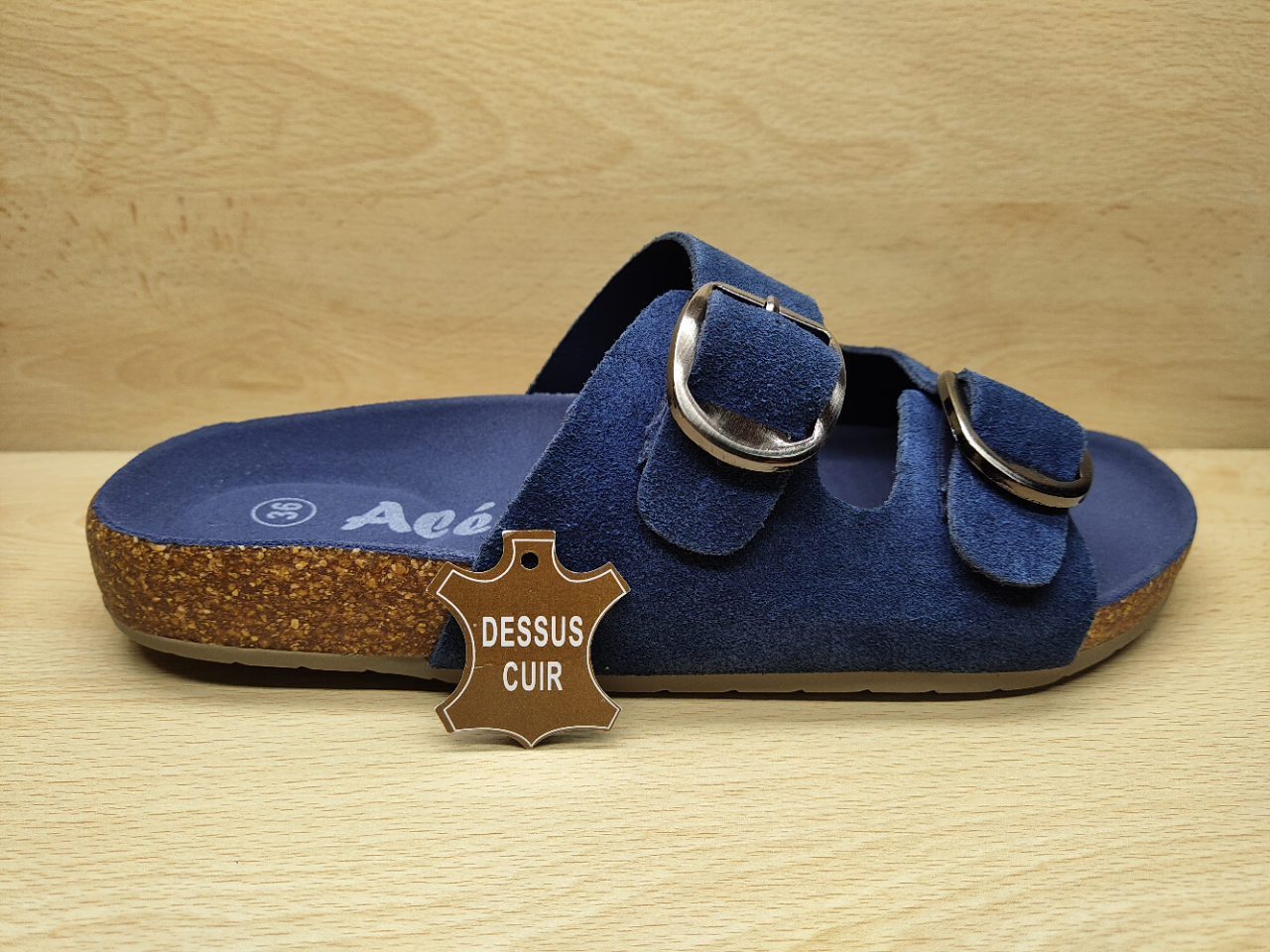 Mule alenoa al1419 marine ext auxpiedssensibles chaussures com