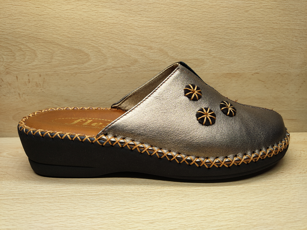 Mule semelflex aoste bronze ext auxpiedssensibles chaussures com