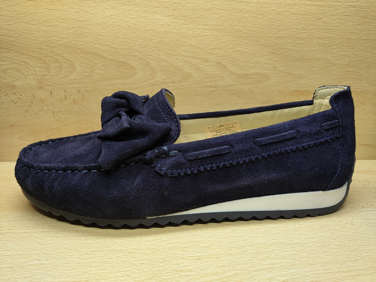 Mocassin ara bleu 12 27706 02 int auxpiedssensibles chaussures com