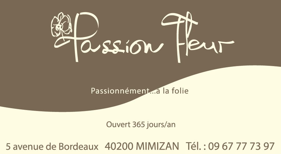 Encart pub passion fleur