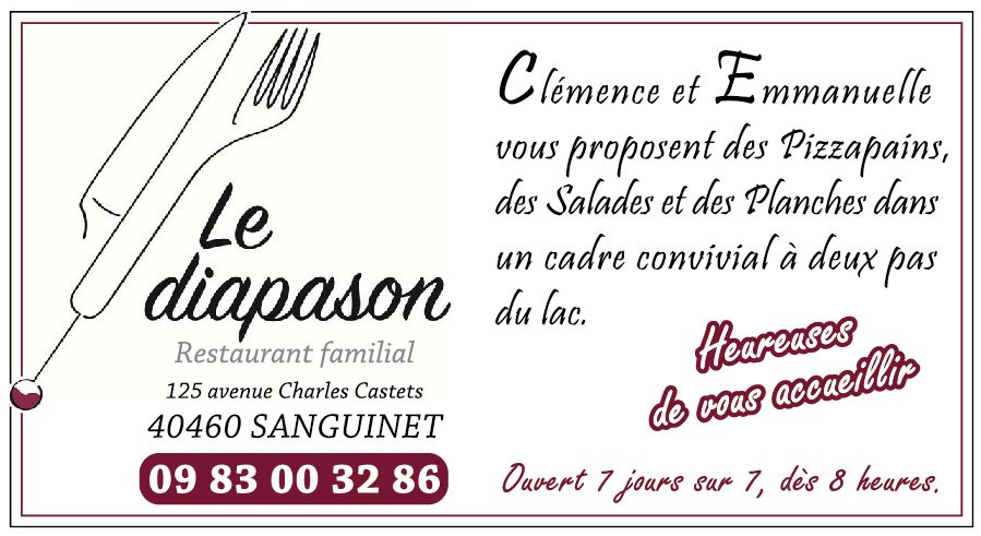 Encart pub restaurant le diapason