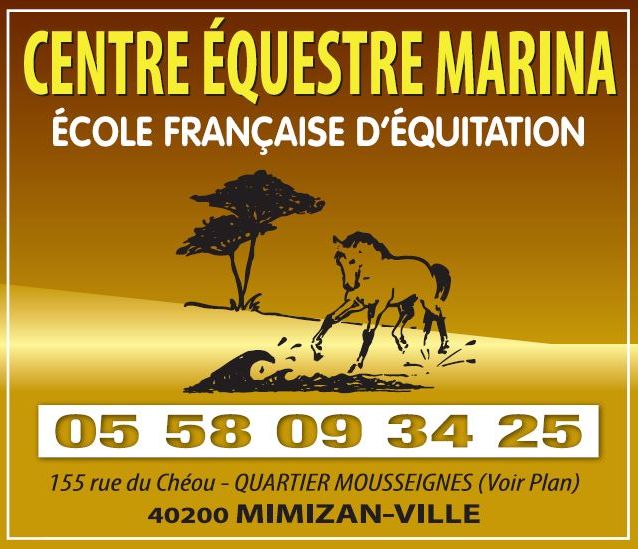 Encart pub centre equestre marina