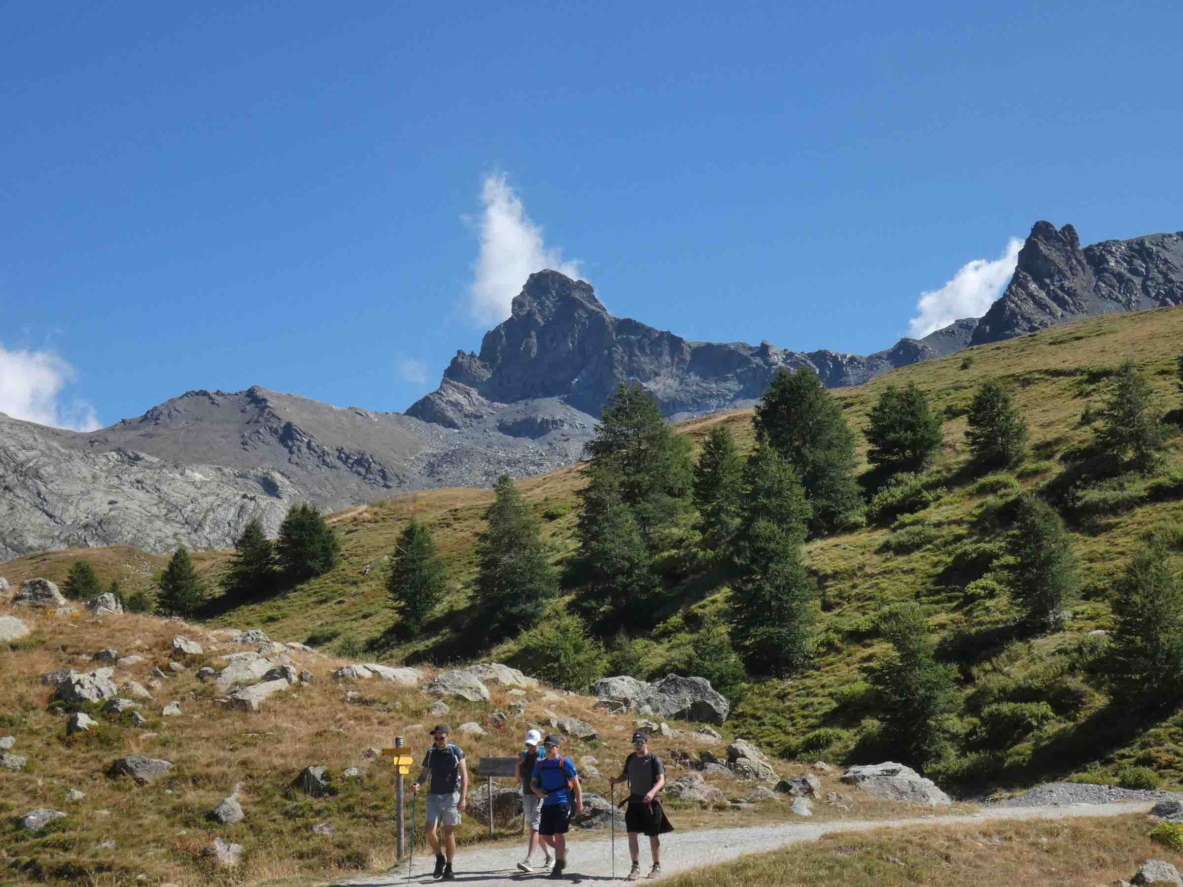 En descendant de la blanche