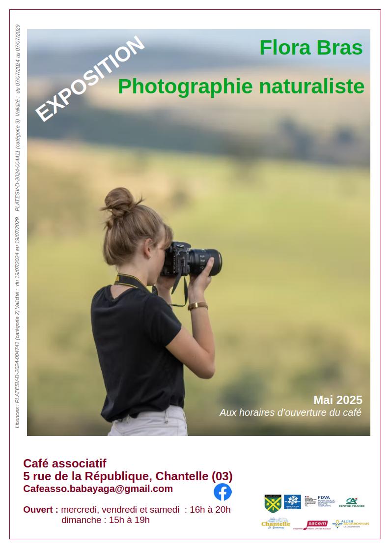 Exposition photographies flora bras mai 2025