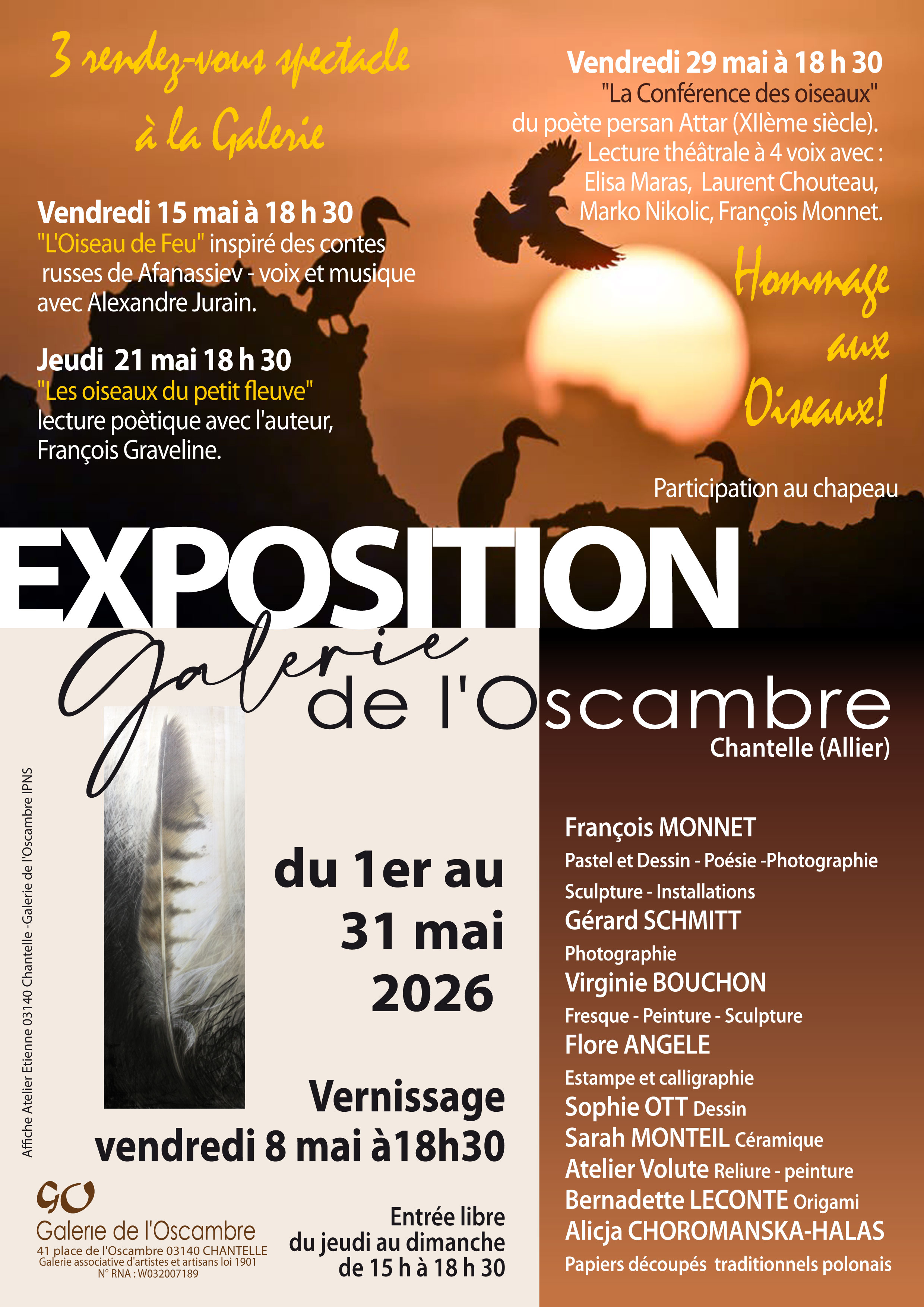 HOMMAGE AUX OISEAUX -François Monnet et ses ami.es