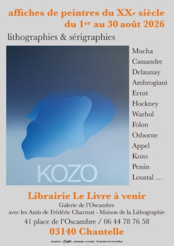 Affiche expo le livre a venir