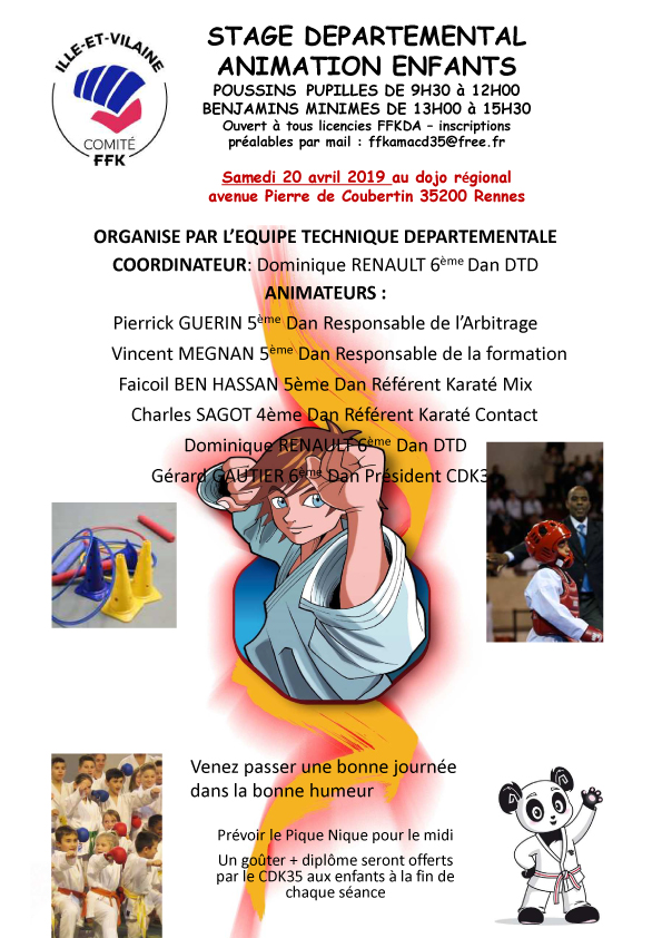 Animation departementale enfants 2019
