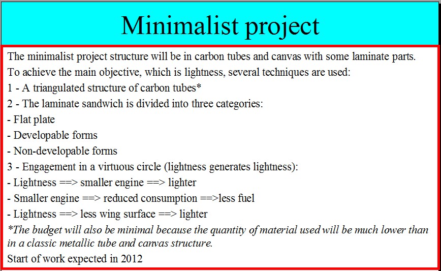 Minimalist project