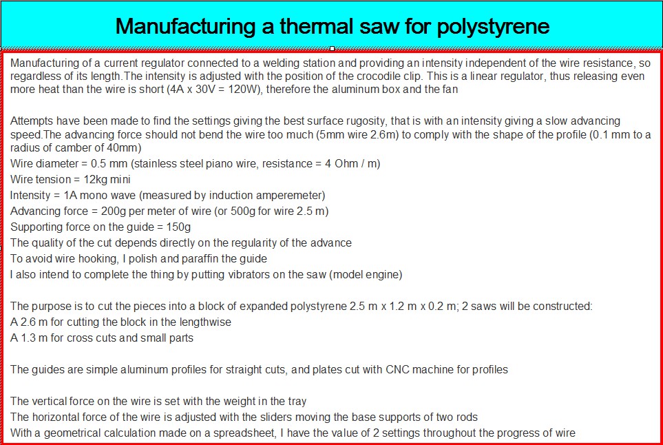 Thermal saw