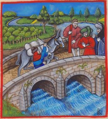 Pont, chaussée, route, transport, Ariège