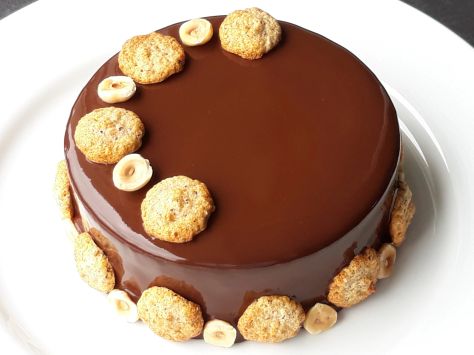 Entremets Royal Chocolat, dans une version sans gluten et moins sucrée