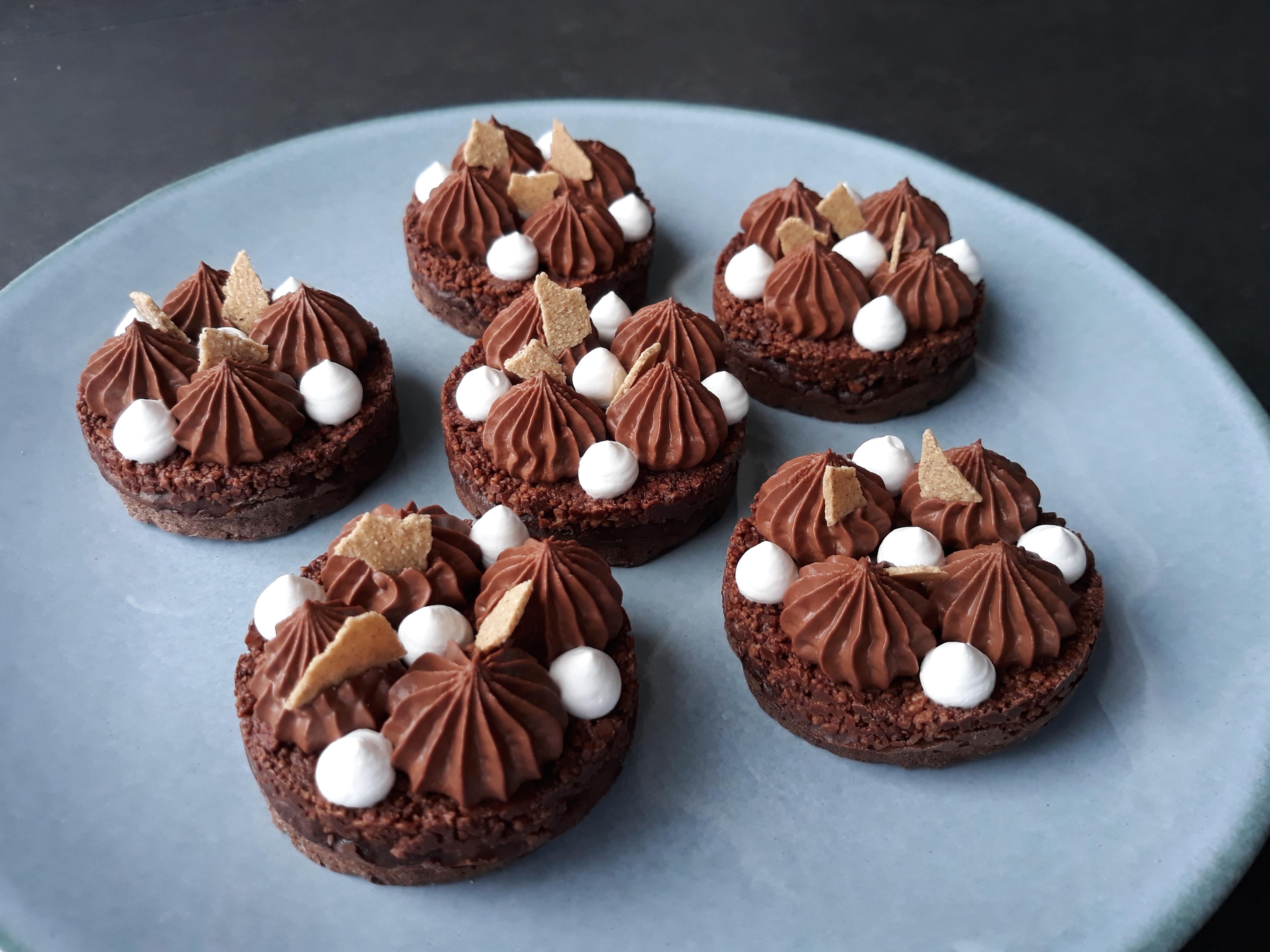 Entremets chocolat coco sans gluten et sans lactose