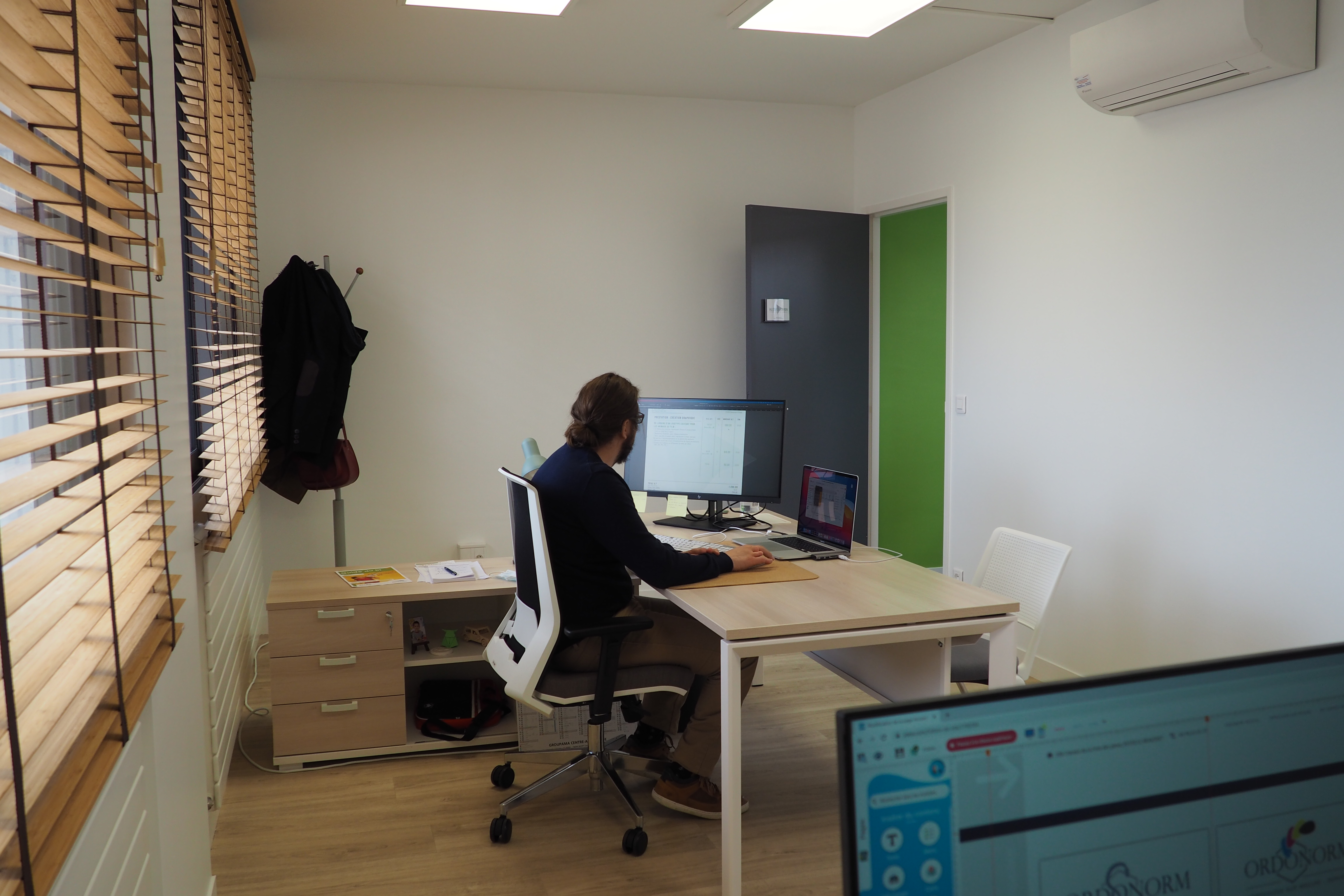 Installation de l'entreprise Alexis Lebron