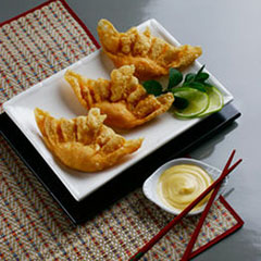 Ravioli frit crevette