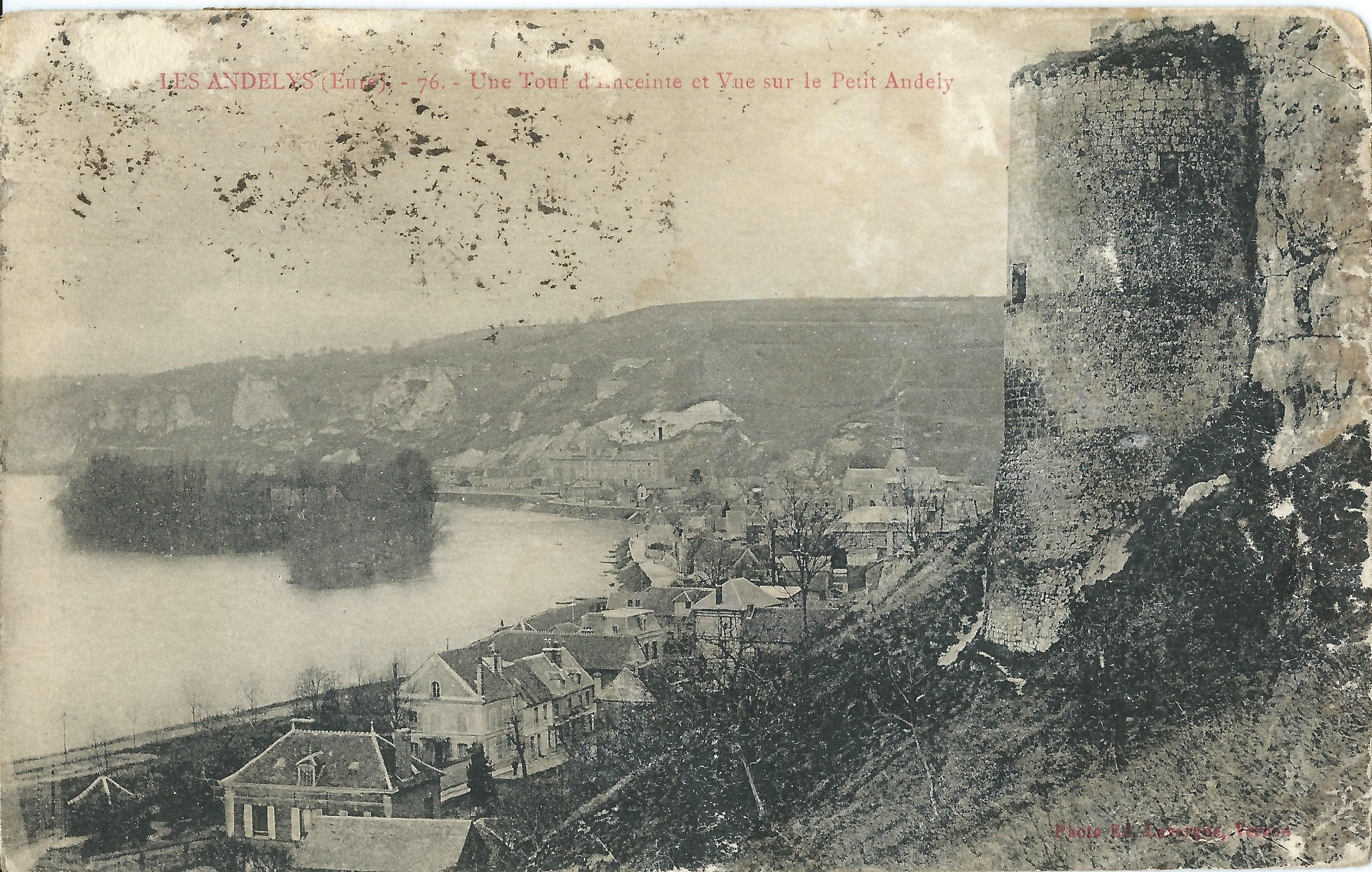 Le petit andelys vue sur seine 1925